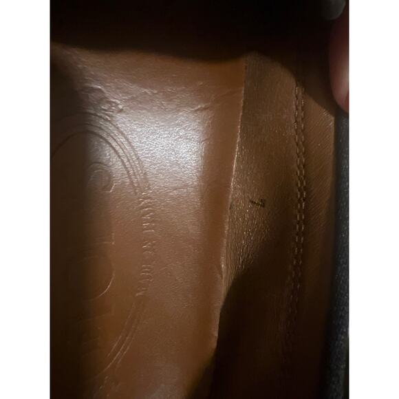 J.P. Tod’s Vintage Driving Loafer Charcoal Gray Classic Size 7 Flat - Picture 7 of 8